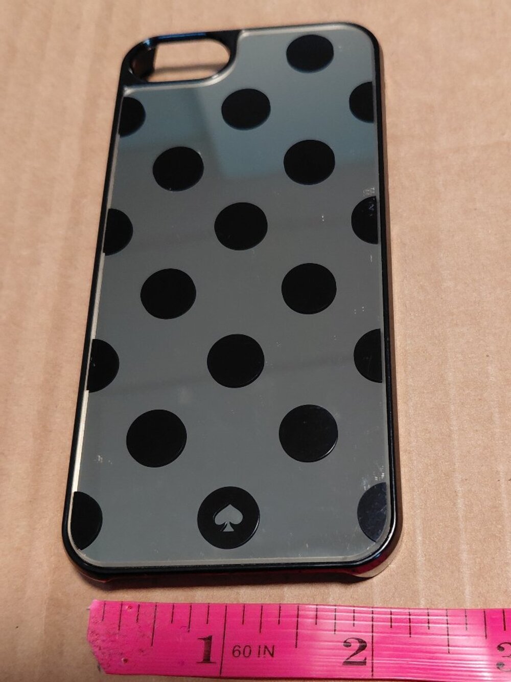 Kate Spade Black Polka Dot iPhone Case